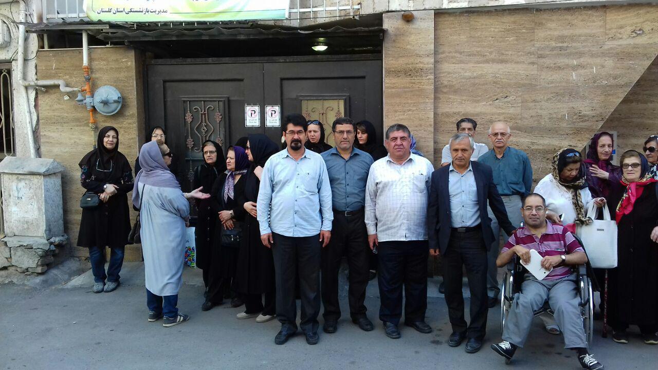تجمع اعتراضی جمعی از بازنشستگان فرهنگی گلستان