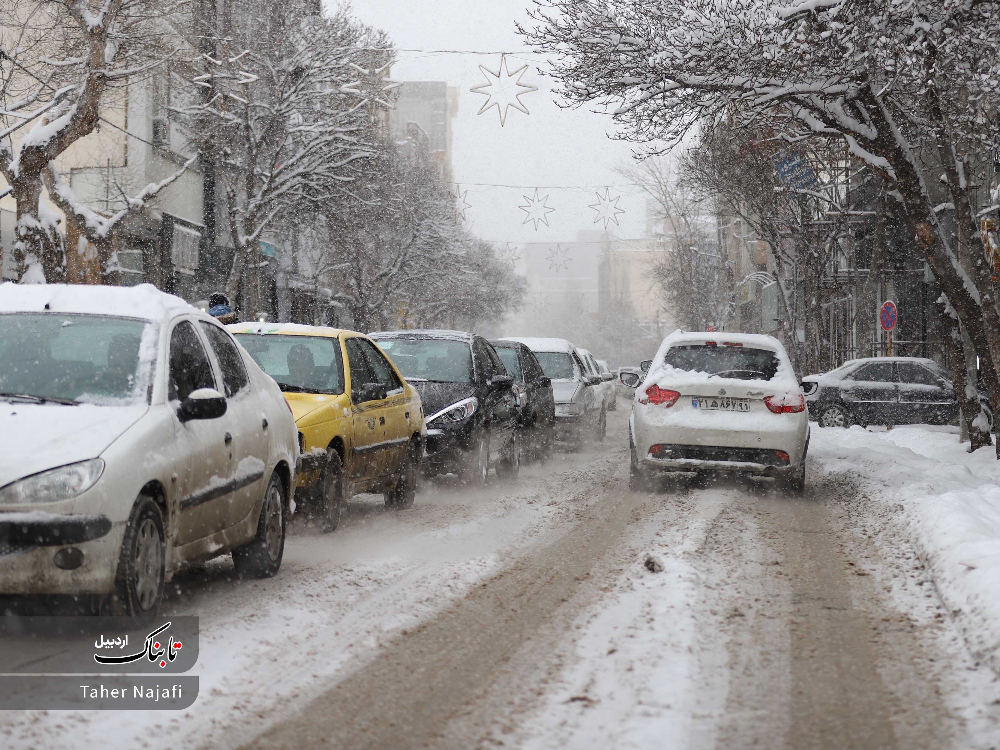 پالتو سفید بر تن شهر اردبیل